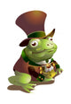 Distinguished Frog Wall Decal