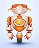 Cute Robot Wall Mural