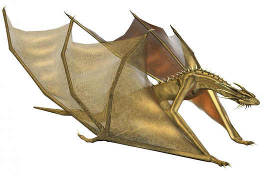 Yellow Fantasy Dragon Computer