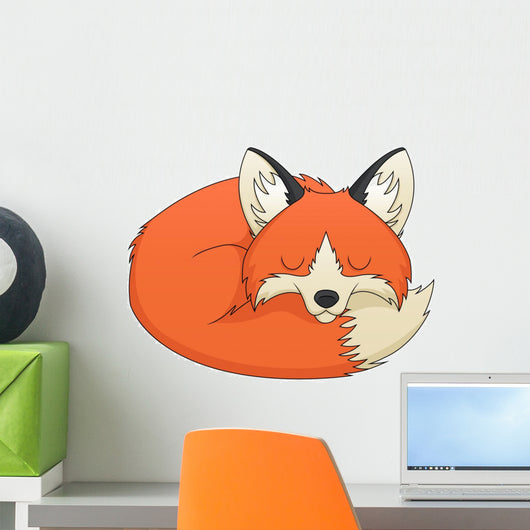 Fox Sleeping Wall Decal