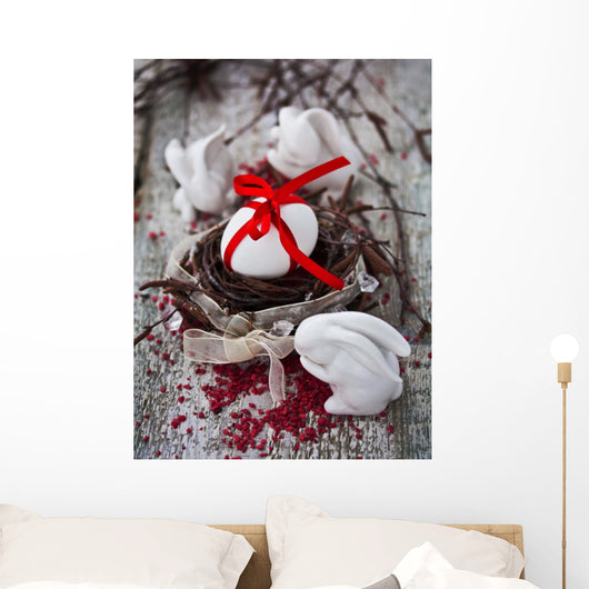 Easter Eggs Nest Wall Mural