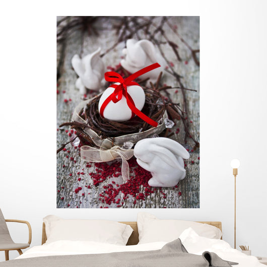 Easter Eggs Nest Wall Mural