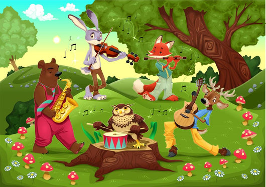 Musicians Animals Wood