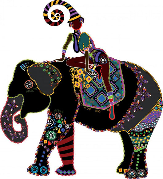 Ethnic Circus Wall Decal