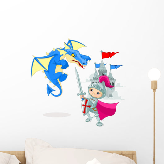 Knight Fighting Dragon
