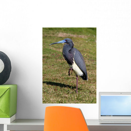 Blue Heron Wall Mural