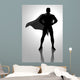 Silhouette Illustration Superhero Posing