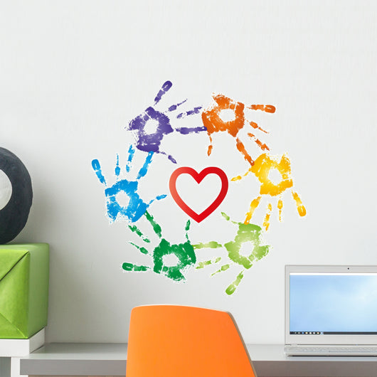 High Resolution Conceptual Heart Wall Mural