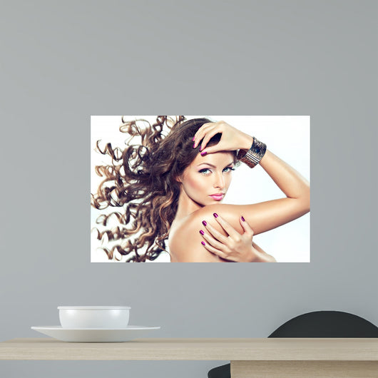 Beautiful Model with Curly