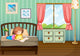 Girl Studying Her Room