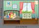 Girl Studying Her Room