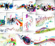 Music Notes Wave Line