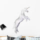 Unicorn White Wall Decal