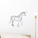 Unicorn White Wall Decal