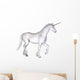 Unicorn White Wall Decal