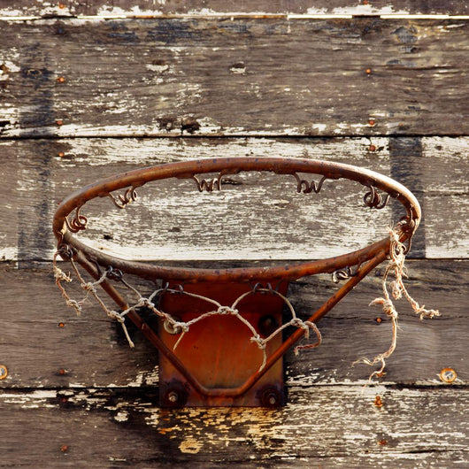 Old Basketball Hoop Wall Mural