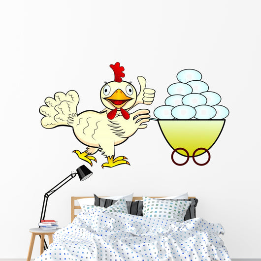 Chicken and Eggs Wall Mural