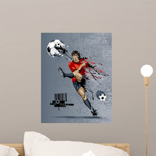 Abstract Image Soccer Player