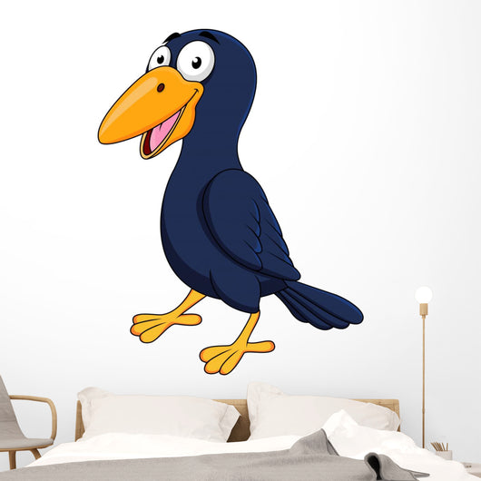 Raven cartoon Wall Decal