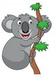 Koala cartoon Wall Decal