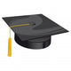 university traditional hat Wall Decal