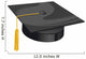 university traditional hat Wall Decal