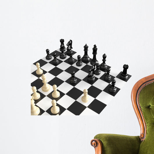 Chess Figures and Board Wall Decal