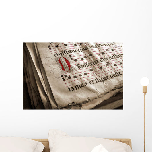 Medieval Choir Book Wall Mural