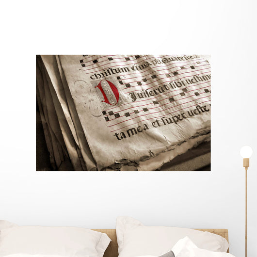 Medieval Choir Book Wall Mural