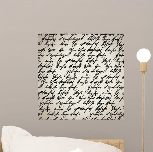 Abstract Seamless Hand Write Wall Decal