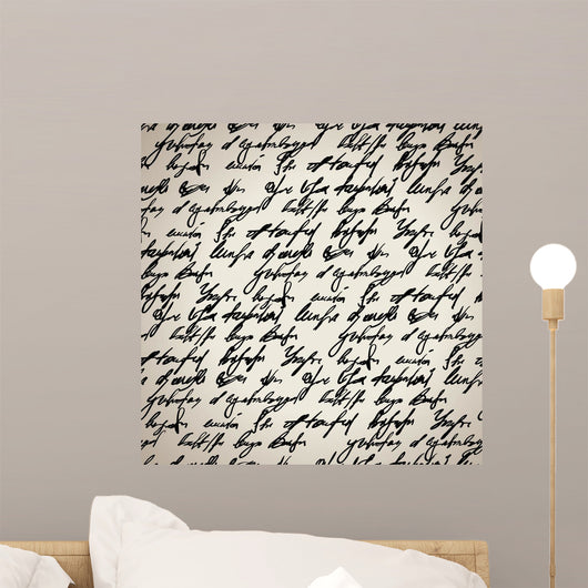 Abstract Seamless Hand Write Wall Decal
