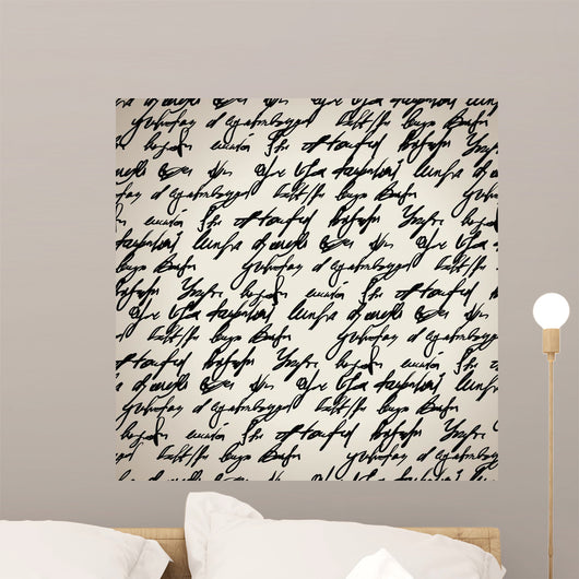 Abstract Seamless Hand Write Wall Decal