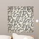 Abstract Seamless Hand Write Wall Decal