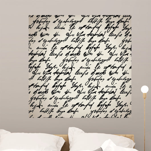 Abstract Seamless Hand Write Wall Decal