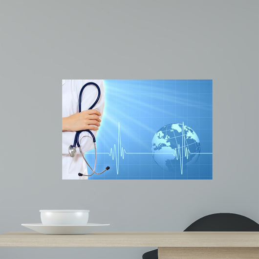 Illustration with Heart Beat