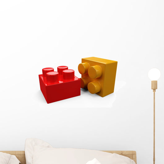 3D Plastic Toy Lego Blocks Wall Decal