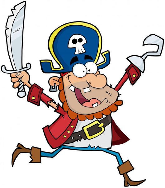Running Pirate Holding up