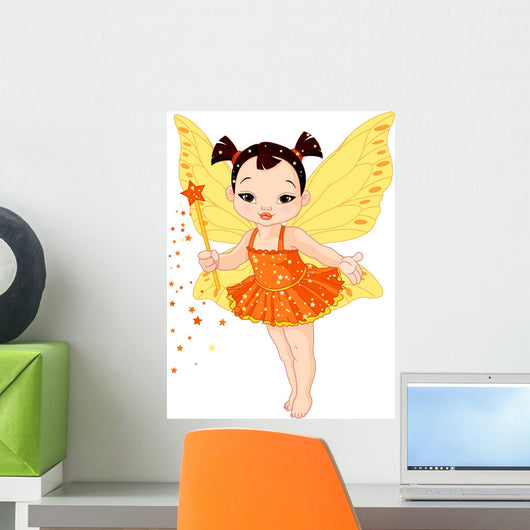 Cute Asian Baby Fairy Wall Decal