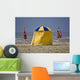 Trois Parasols Trouville Wall Decal
