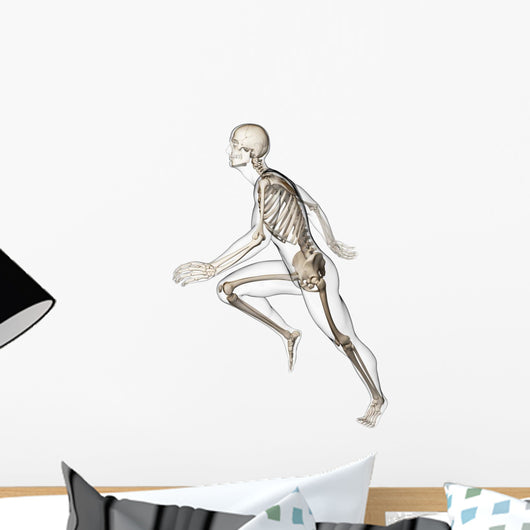3D Rendered Illustration Runner Wall Mural