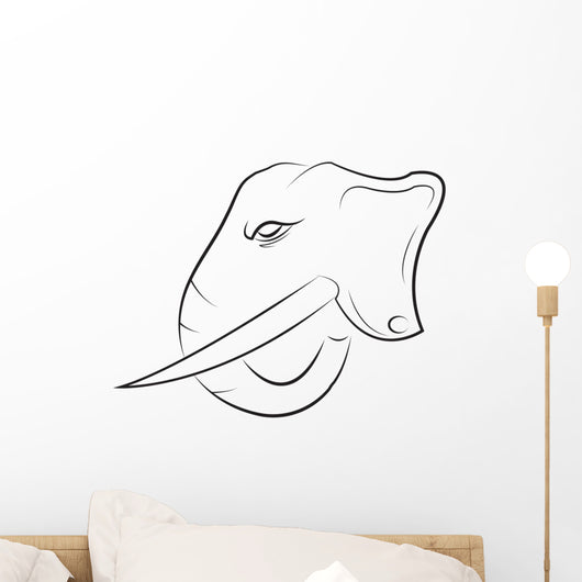 Elephant Head Wall Mural