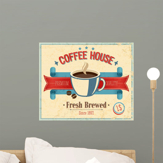 Vintage Coffee House Card