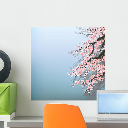 Vector Background Blossoming Apple