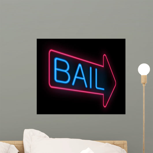 Bail Sign Wall Mural