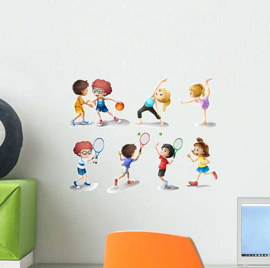 Kids Exercising and Playing