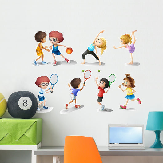 Kids Exercising and Playing