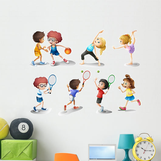 Kids Exercising and Playing