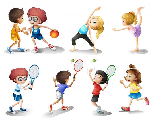 Kids Exercising and Playing