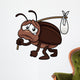 illustration of cockroach cartoon get out Wall Decal