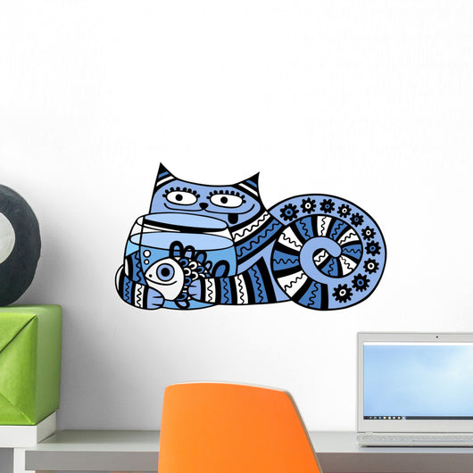 Cat with Aquarium